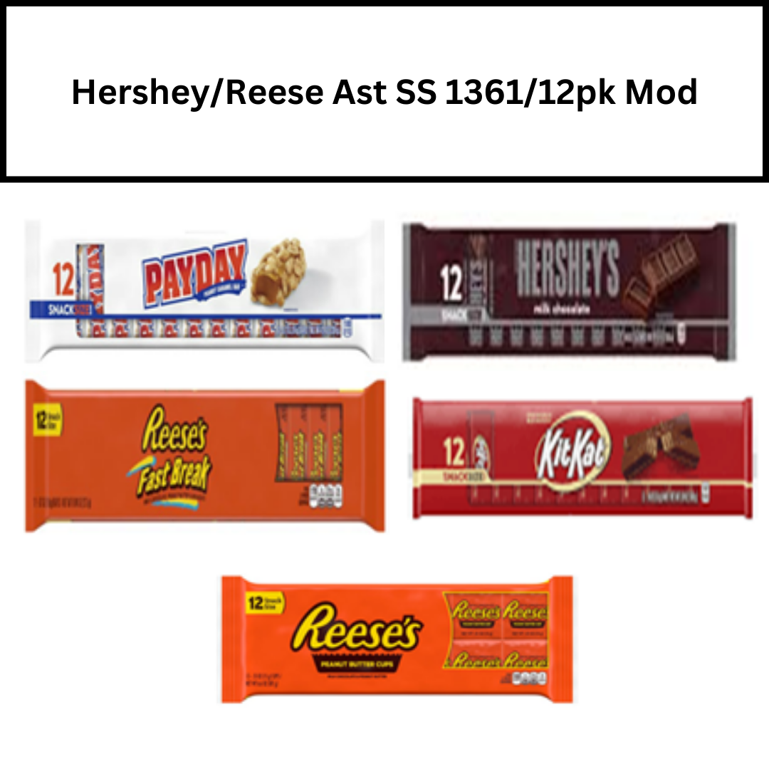 Hershey/Reese Ast SS 1361/12pk Mod Display