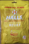 Halls Honey Lemon 80ct BB: 03/17/2025 UPC: 312546-001893)