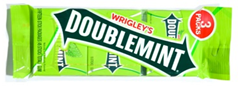 Wrigley Doublemint Gum 20/3pk 07/2024 UPC: 022000-109965
