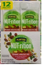Planters Nut-rition Heart Healthy Mix 6/1.2LB  Box BB: 07/15/2024 UPC: 029000-017900